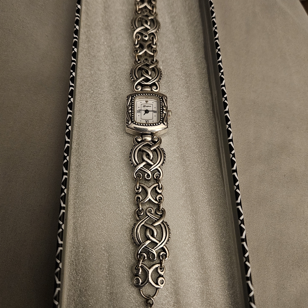 Brighton Silver Ornate Bracelet Watch